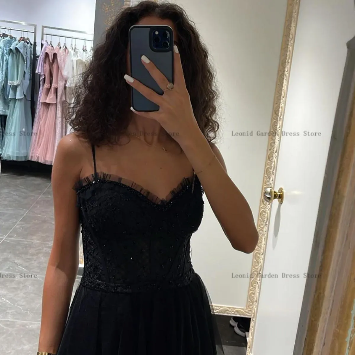 Abiti neri Ospiti di nozze Abito da sera nero Tulle Abito da sera nero Abiti da sera da sposa