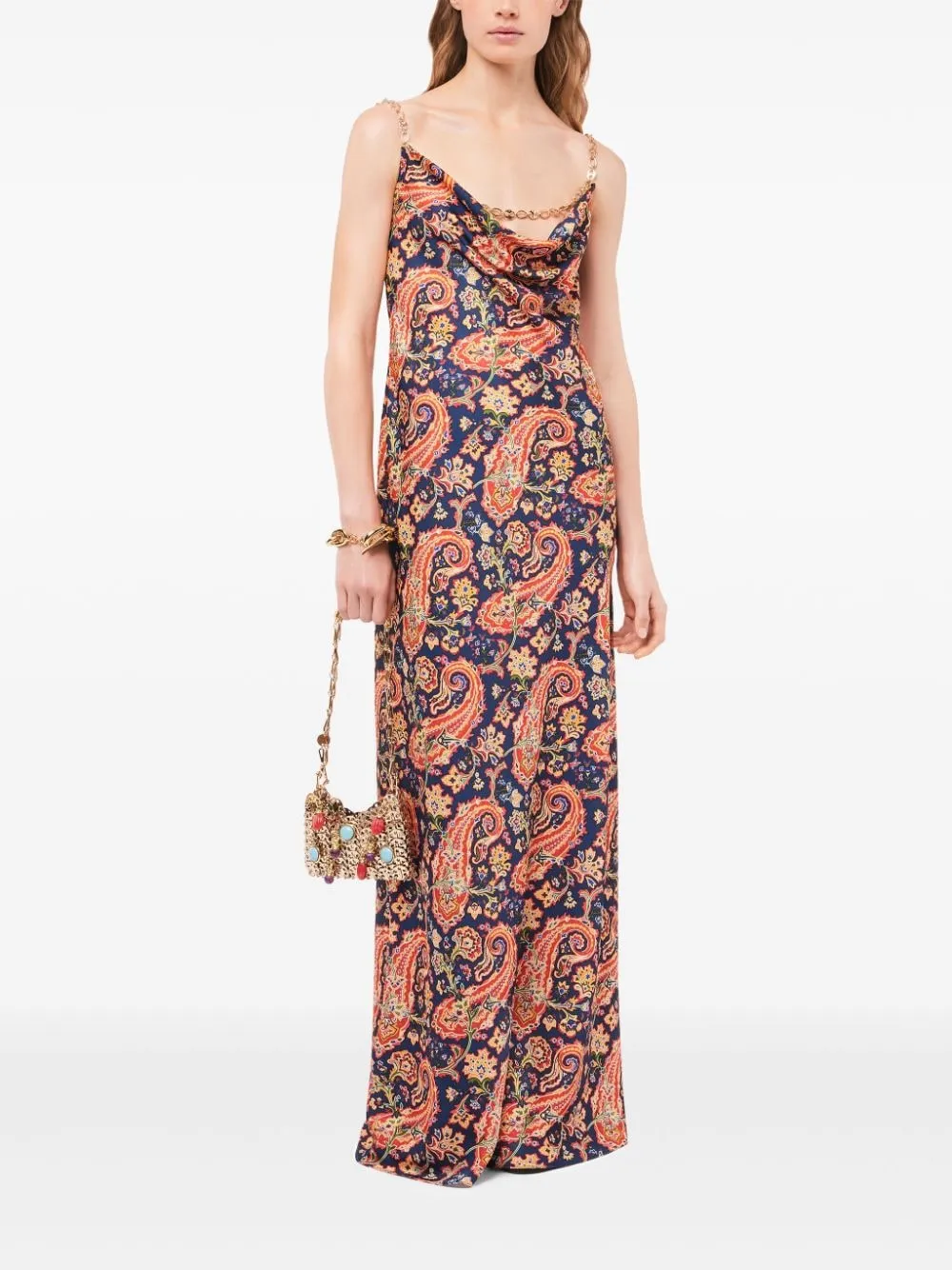 Abito Paisley Nuisette lungo multicolore - donna
