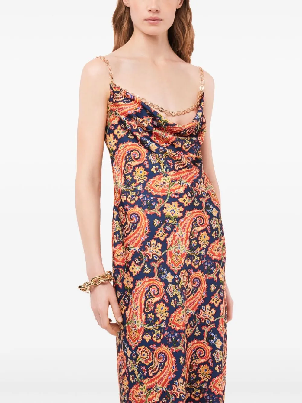 Abito Paisley Nuisette lungo multicolore - donna