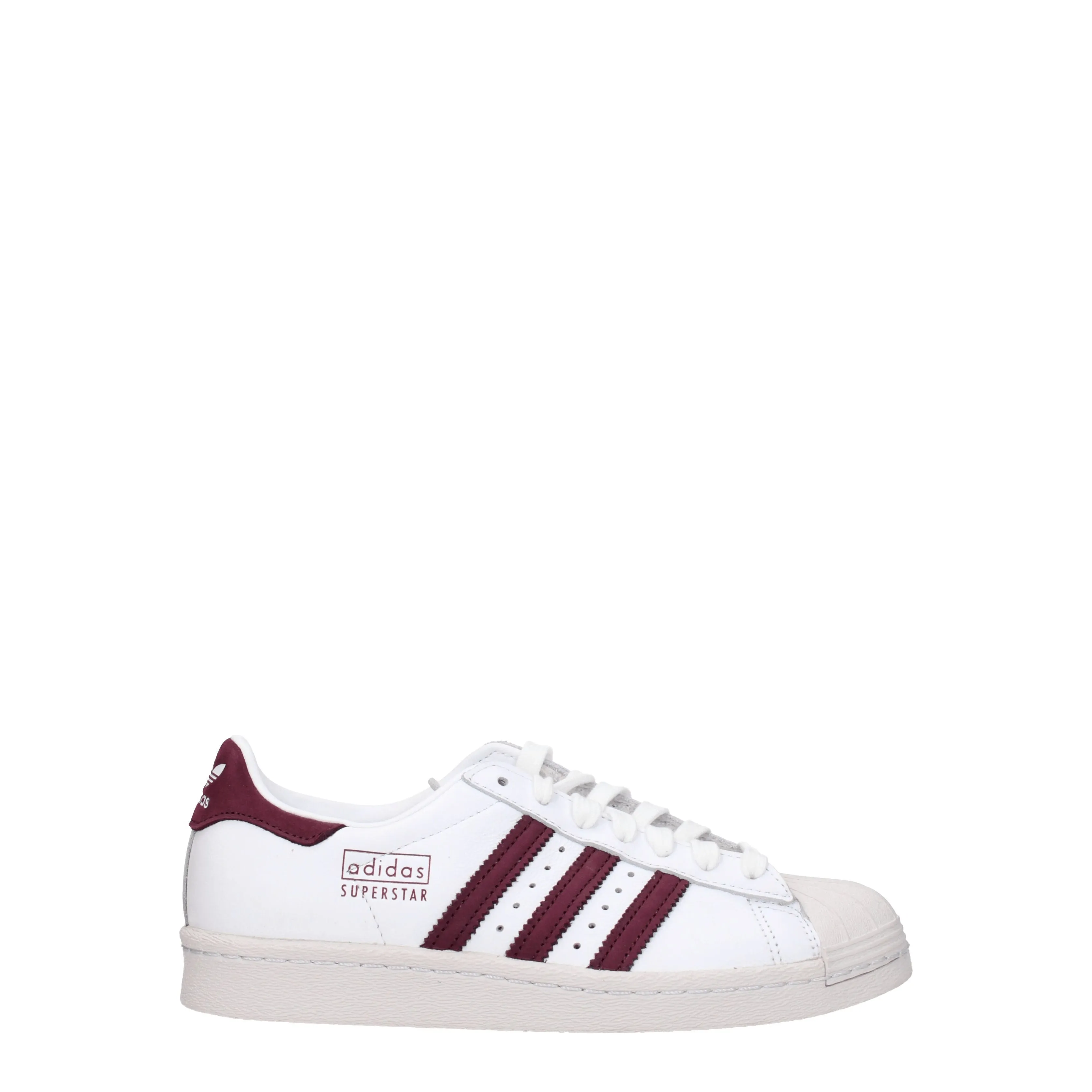 Adidas Sneakers Superstar Donna Pelle Bianco/Bordeaux