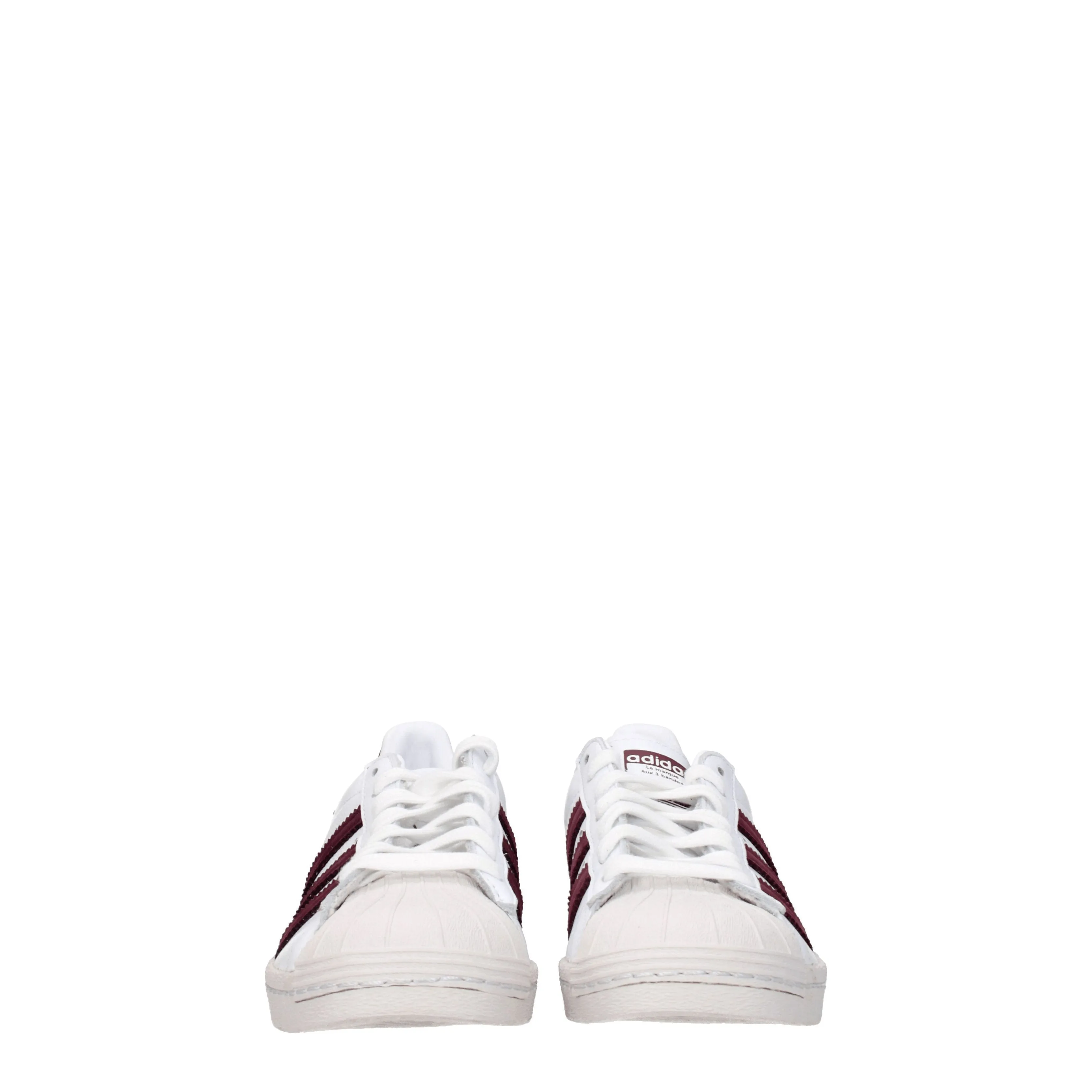 Adidas Sneakers Superstar Donna Pelle Bianco/Bordeaux