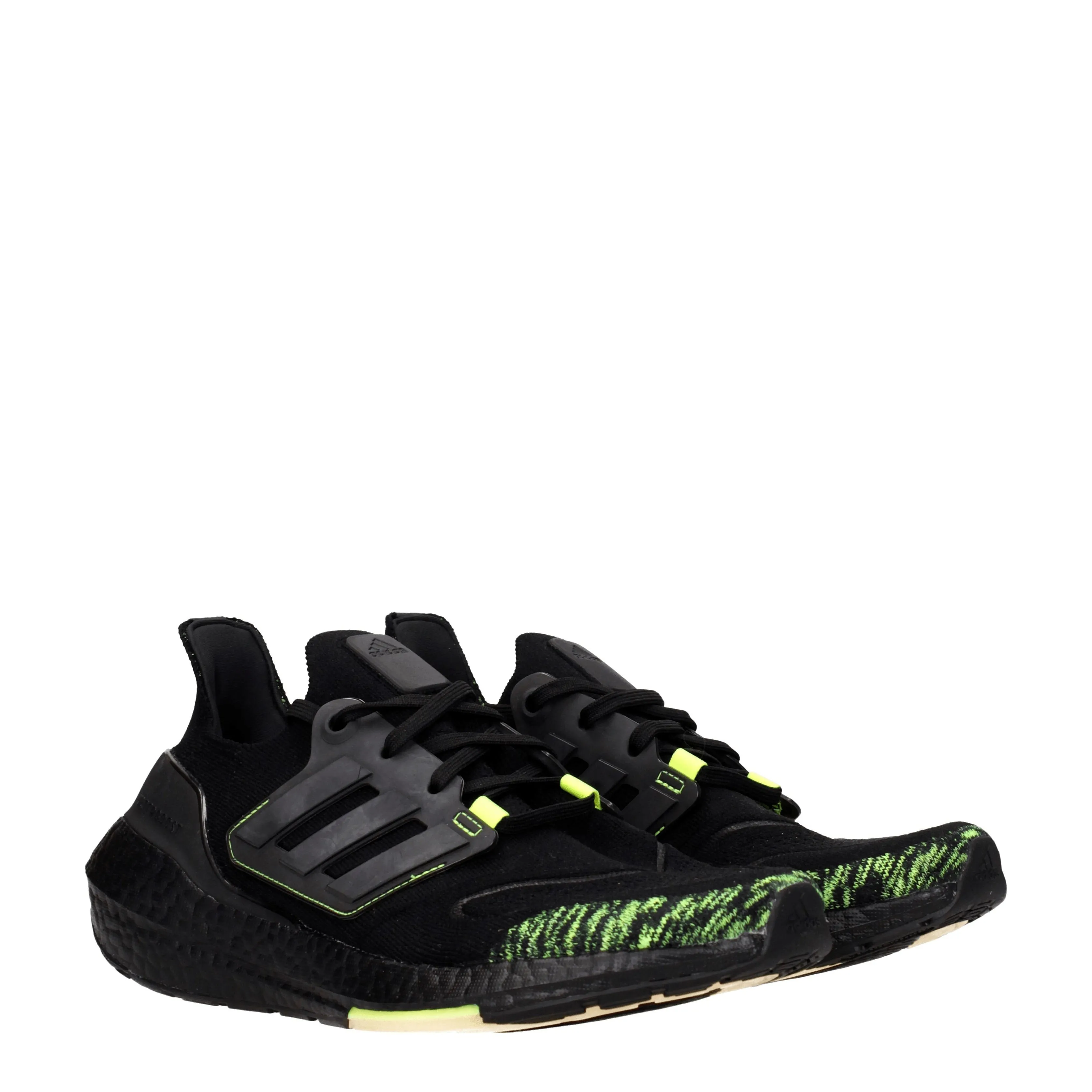 Adidas Sneakers Ultraboost 2.2 Uomo Tessuto Nero/Giallo Fluo