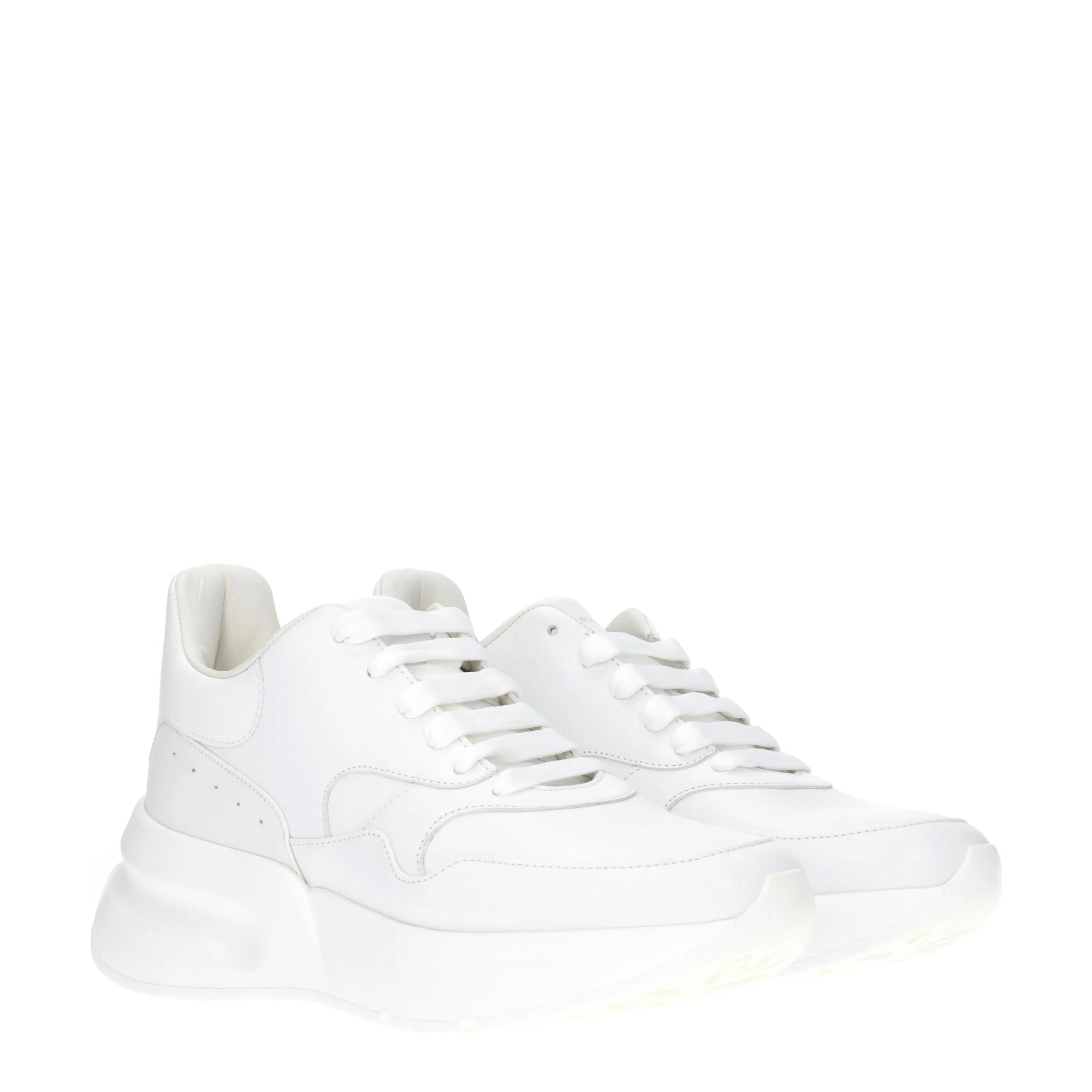 Alexander McQueen Sneakers Donna Pelle Bianco