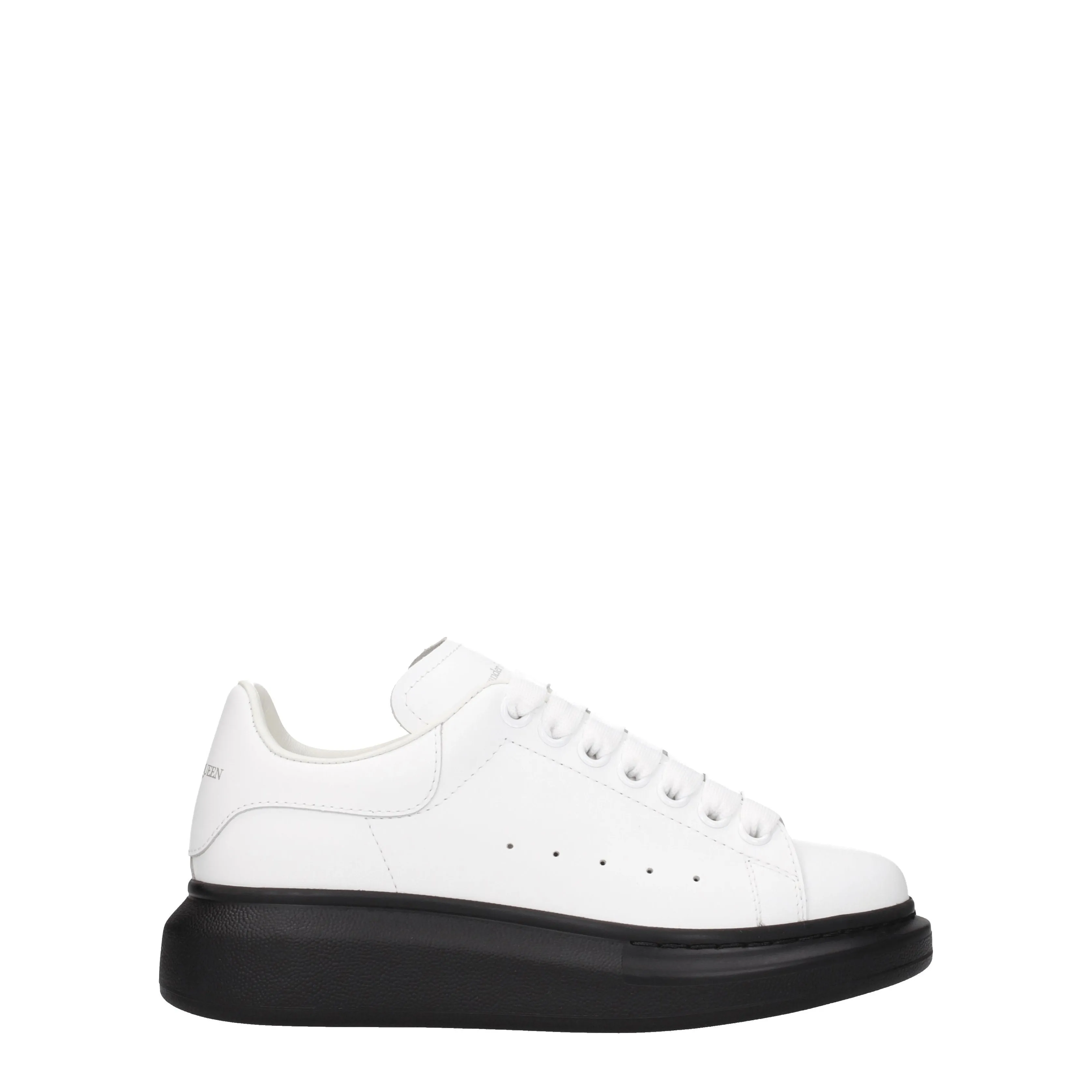 Alexander McQueen Sneakers Donna Pelle Bianco/Nero