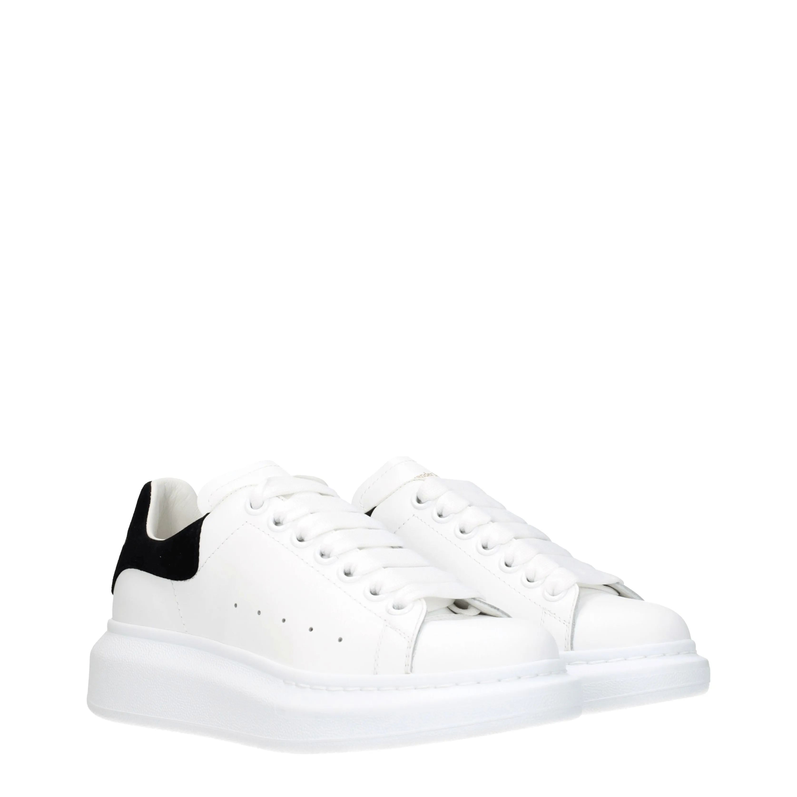 Alexander McQueen Sneakers Oversize Donna Pelle Bianco/Nero