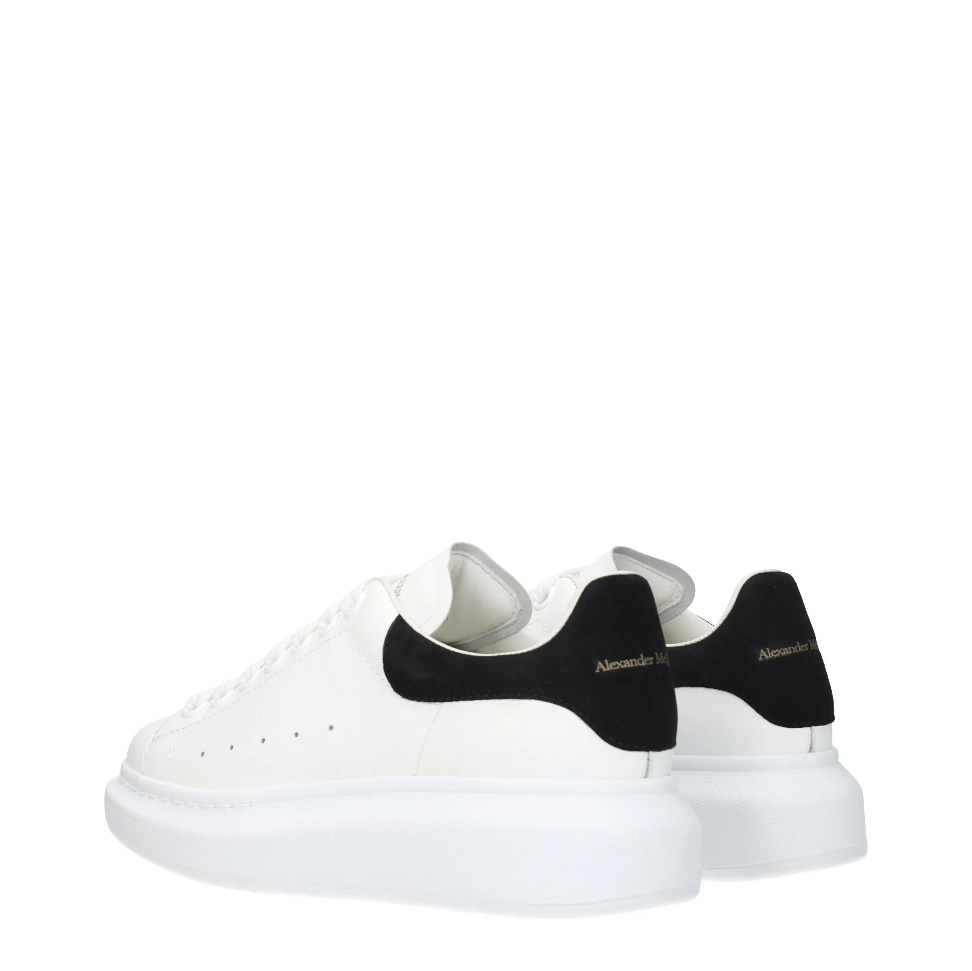 Alexander McQueen Sneakers Oversize Donna Pelle Bianco/Nero