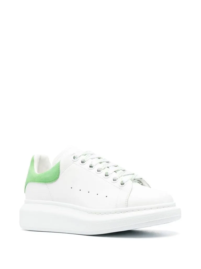 alexander mcqueen Sneakers 'Oversize' in pelle bianco e verde