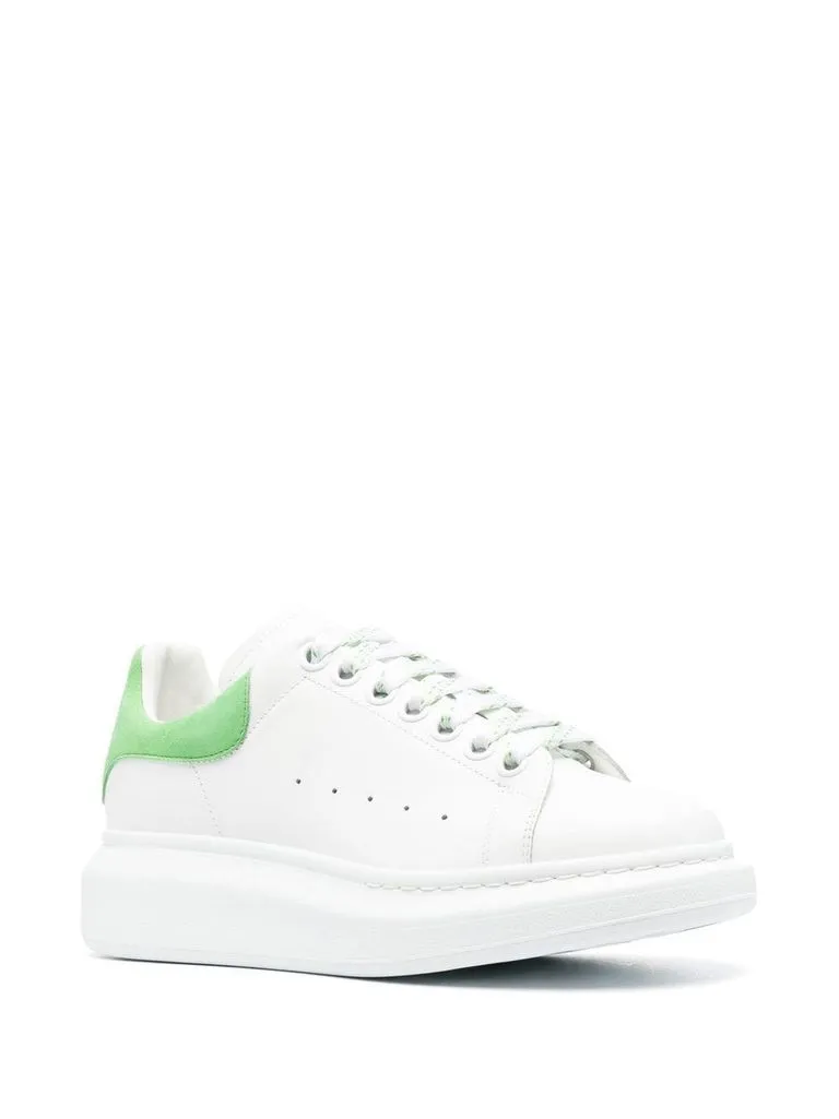 alexander mcqueen Sneakers 'Oversize' in pelle bianco e verde