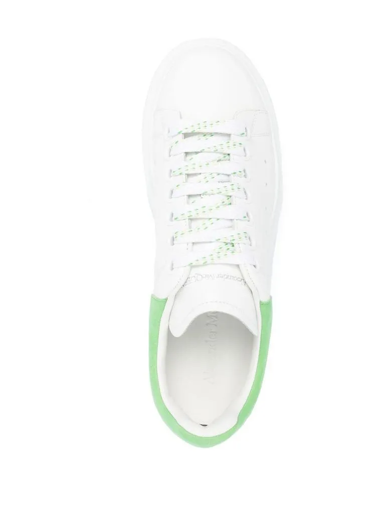 alexander mcqueen Sneakers 'Oversize' in pelle bianco e verde