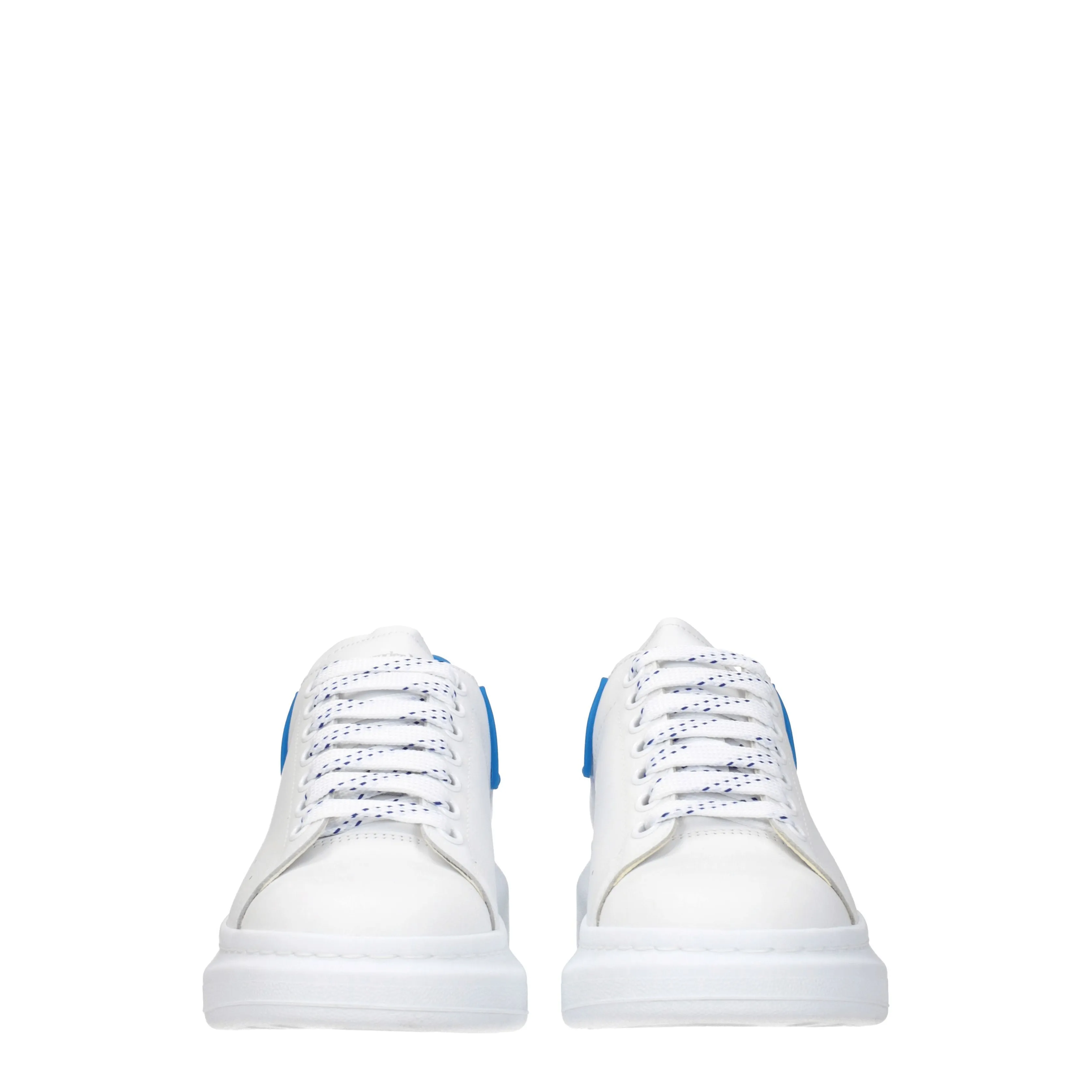 Alexander McQueen Sneakers Oversize Uomo Pelle Bianco/Blu