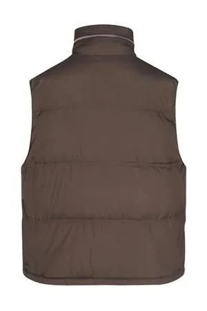 AMI Abbigliamento,Smanicati Gilet imbottito marrone 