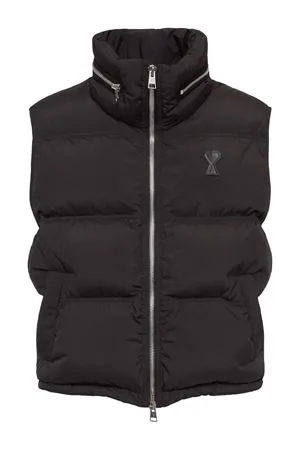 AMI Abbigliamento,Smanicati Gilet imbottito nero 