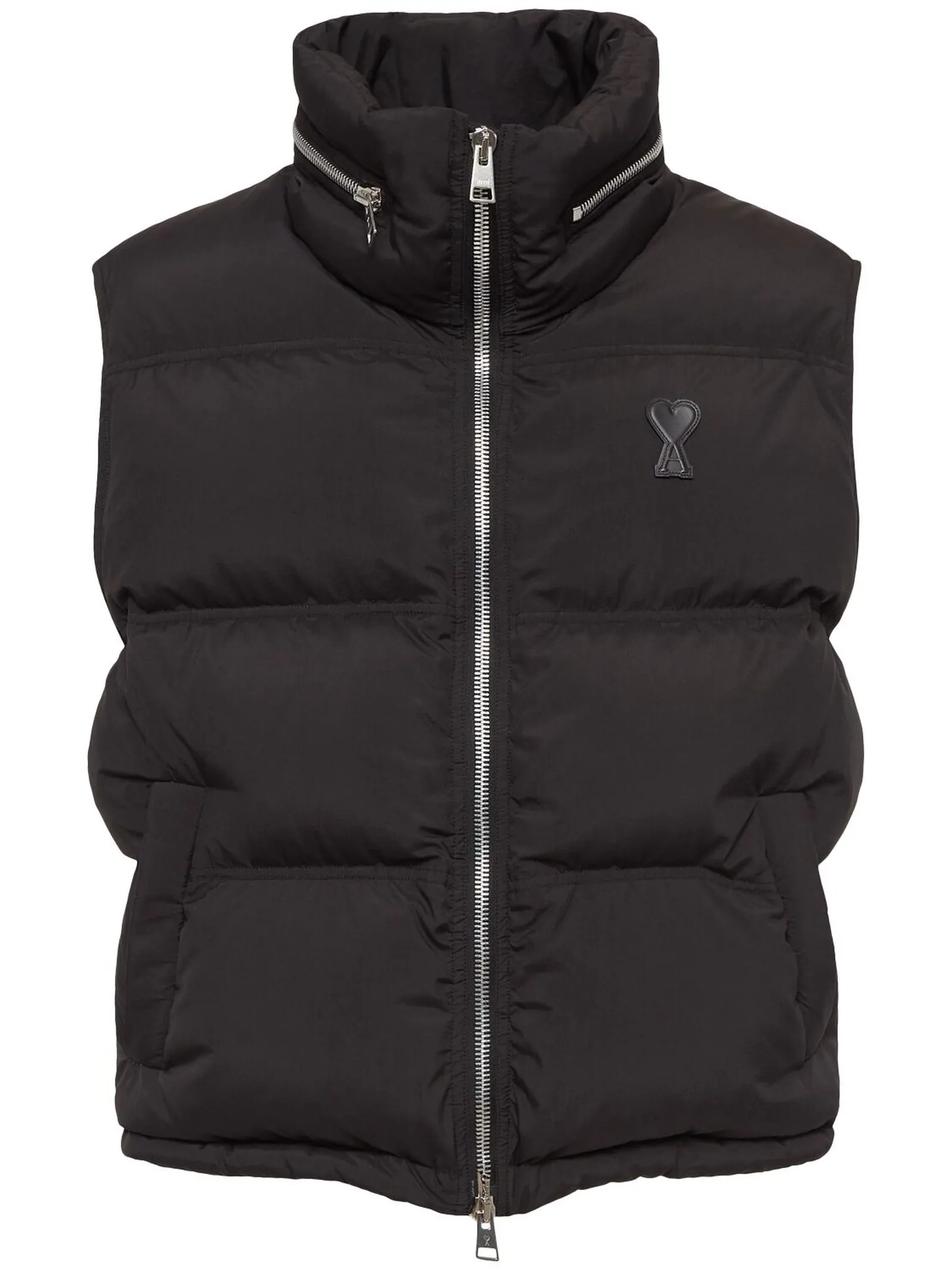 AMI Abbigliamento,Smanicati Gilet imbottito nero 