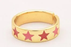 Anello elegante, rosso
