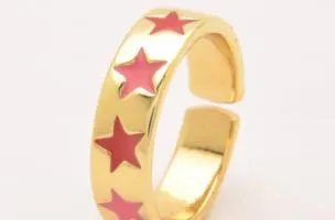 Anello elegante, rosso