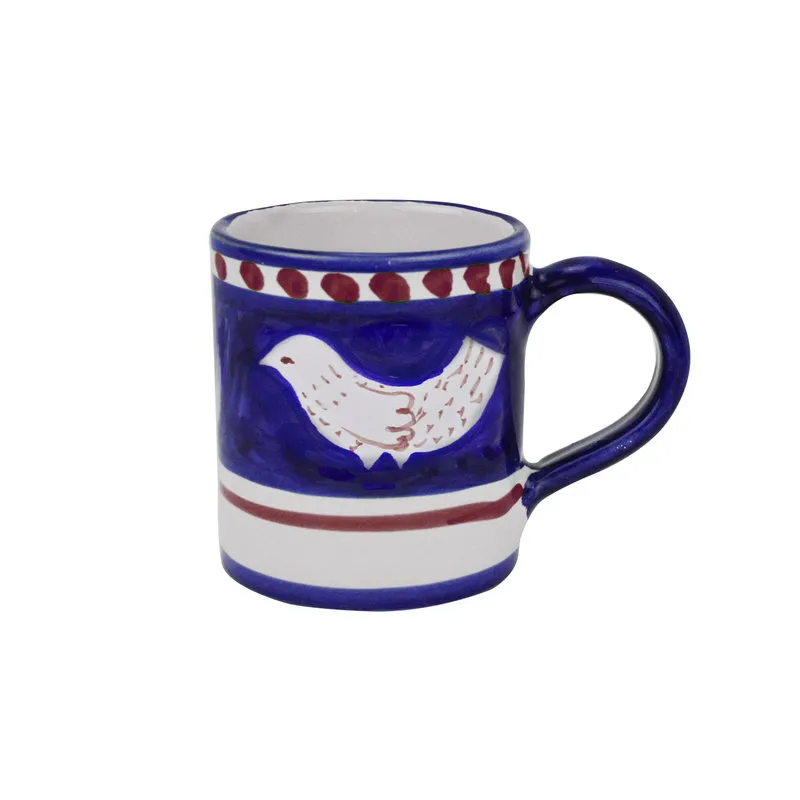 Arcucci Materia piuma blu mug cilindrico 33 cl