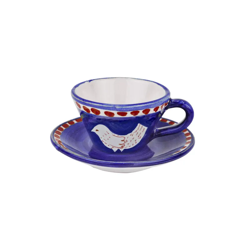 Arcucci Materia piuma blu tazza espresso c/p