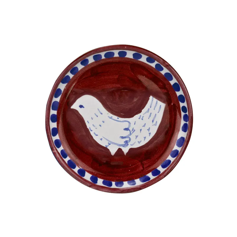 Arcucci Materia piuma bordeaux piattno olio ø10 cm