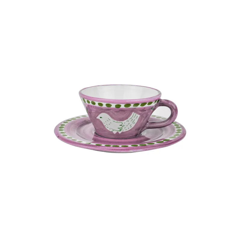Arcucci Materia piuma rosa tazza te c/p