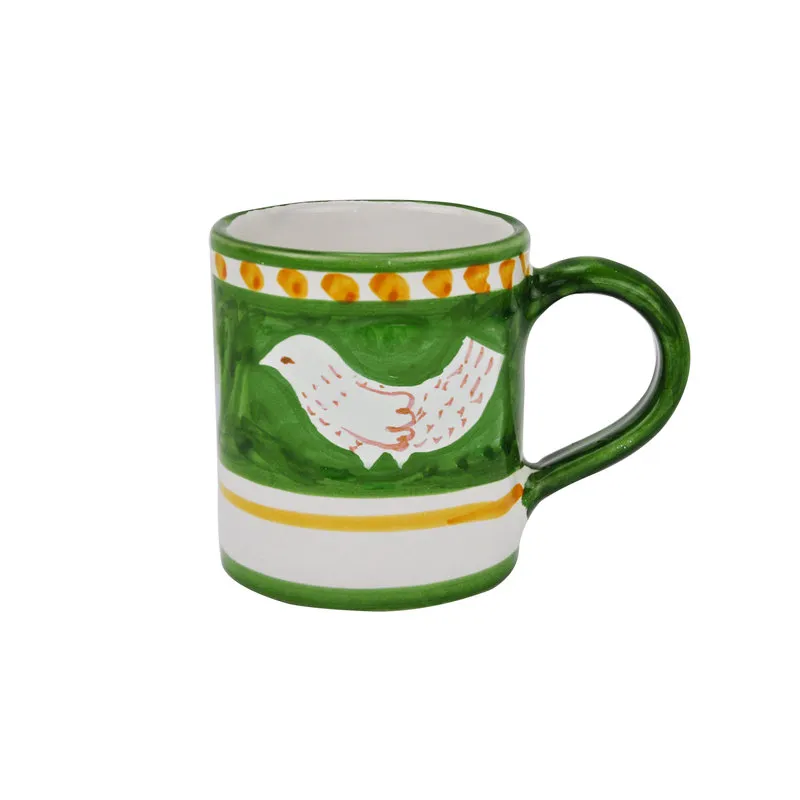 Arcucci Materia piuma verde mug cilindrico 33 cl