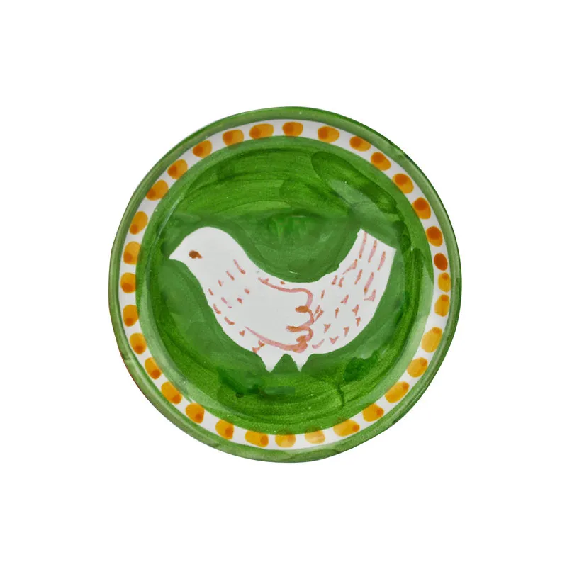 Arcucci Materia piuma verde piattno olio ø10 cm