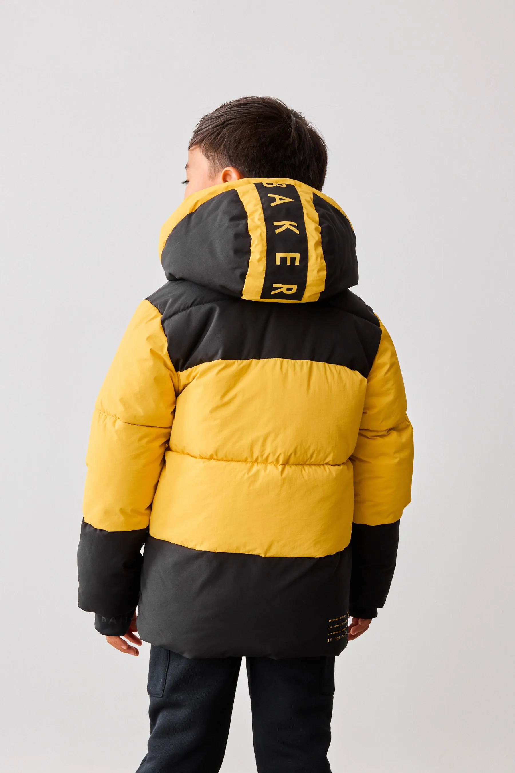 Baker by Ted Baker Antipioggia Cappotto Imbottito Colourblock    