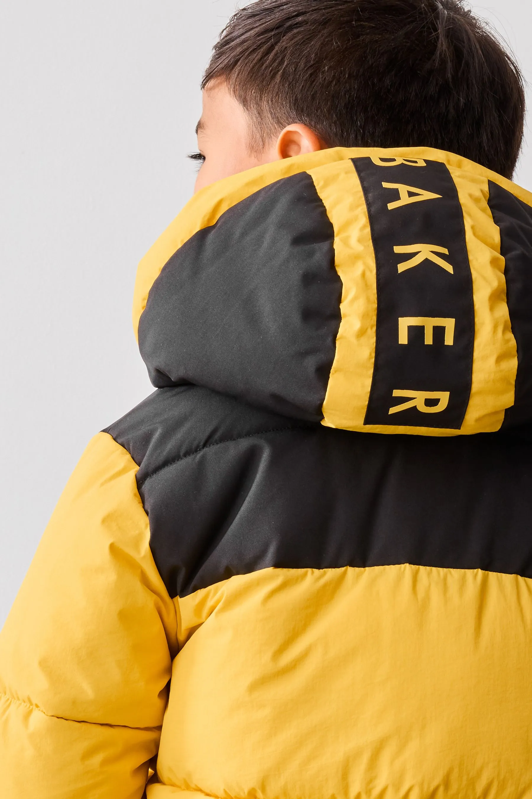 Baker by Ted Baker Antipioggia Cappotto Imbottito Colourblock    