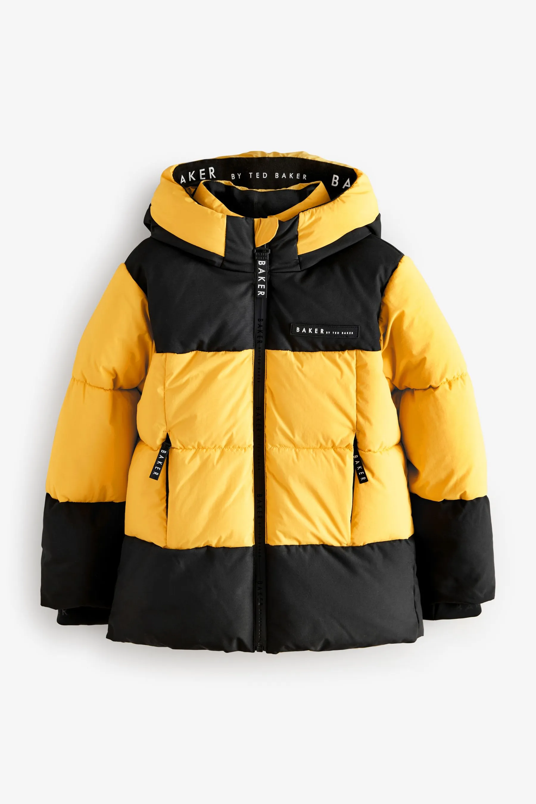 Baker by Ted Baker Antipioggia Cappotto Imbottito Colourblock    