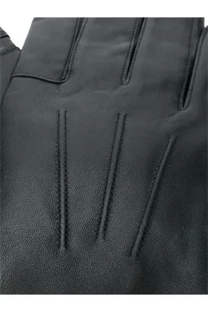 BARBOUR Accessori,Guanti Guanti in pelle di vitello nero 