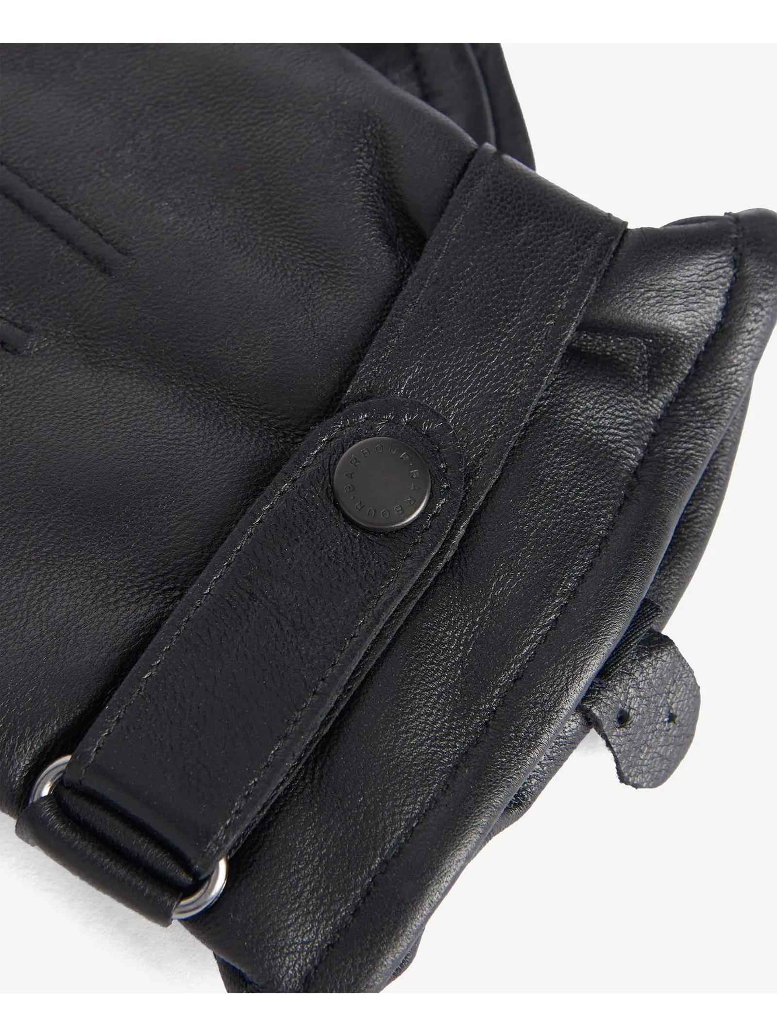 BARBOUR Accessori,Guanti Guanti in pelle di vitello nero 