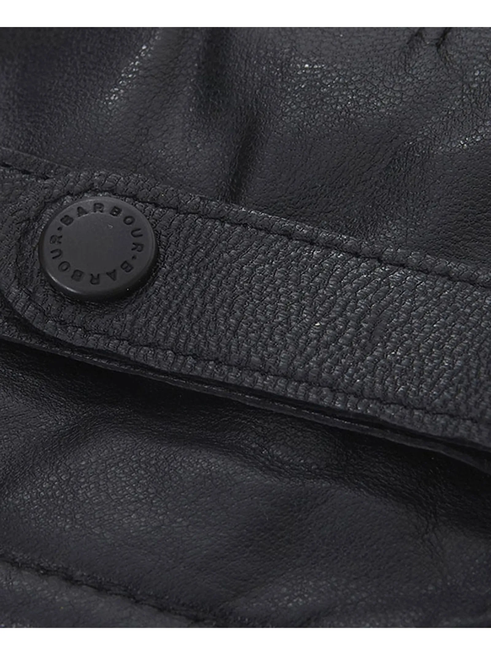 BARBOUR Accessori,Guanti Guanti in pelle di vitello nero 