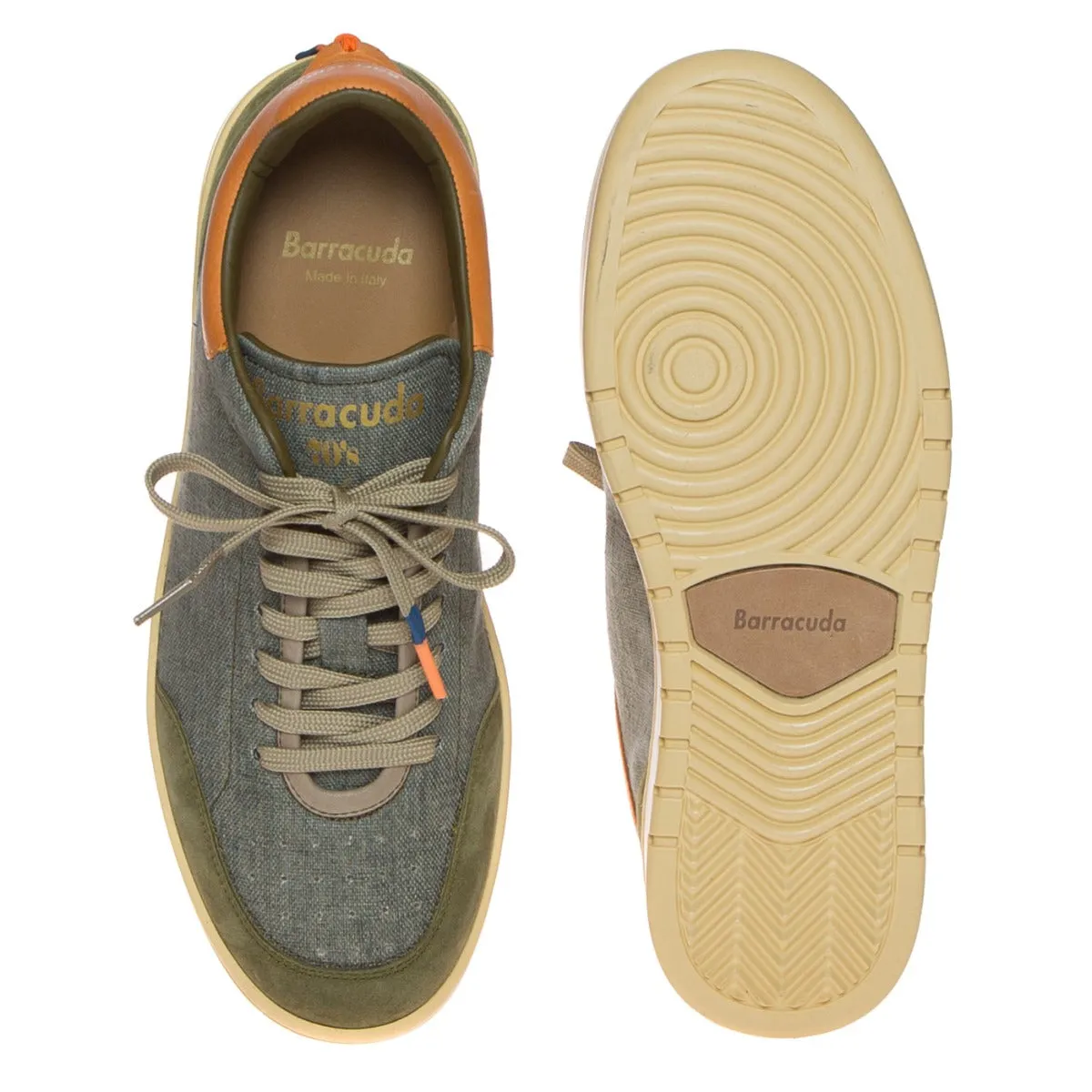 BARRACUDA BU3395B SNEAKERS UOMO LINO VERDE  