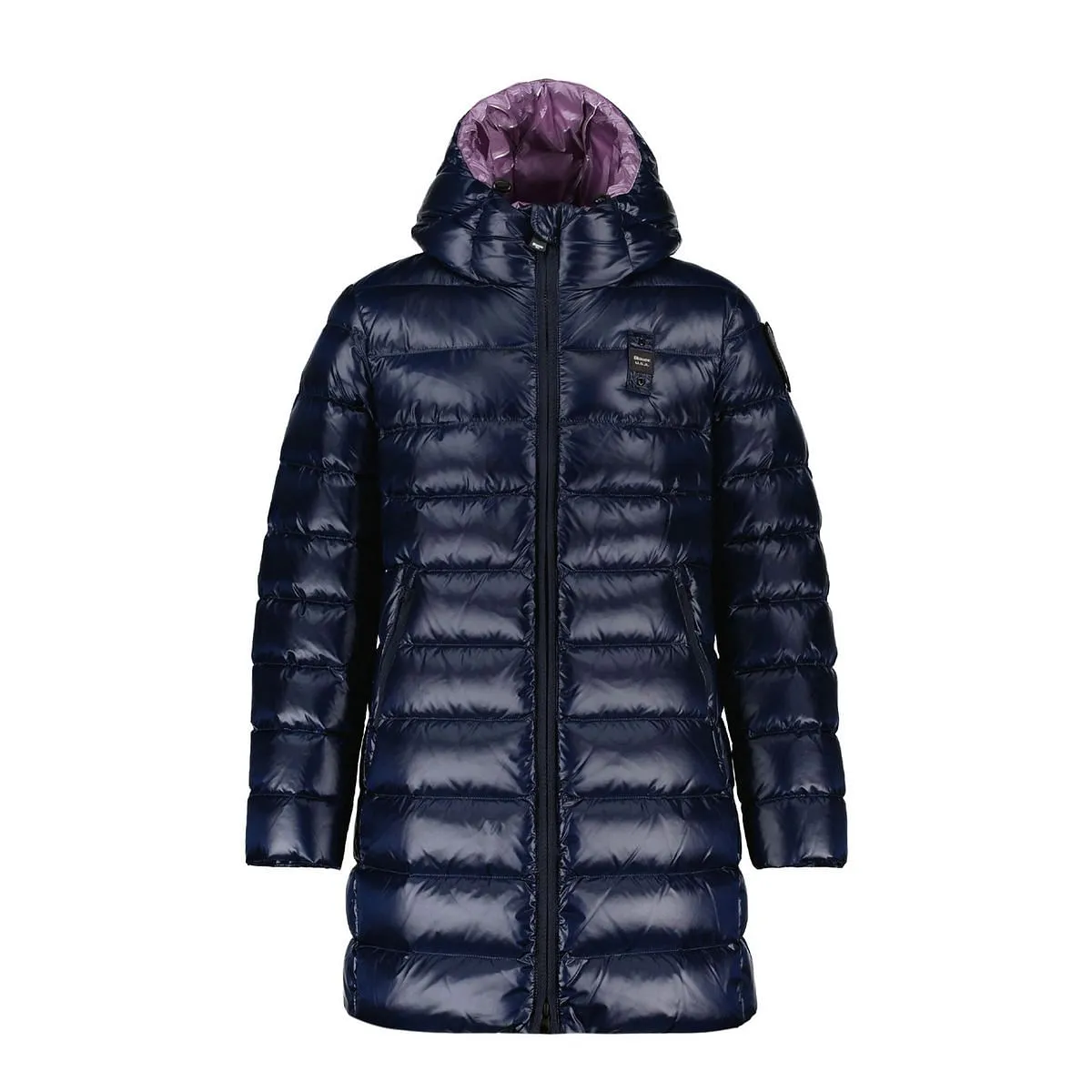      BLAUER PIUMINO LUNGO CON CAPPUCCIO BAMBINA  