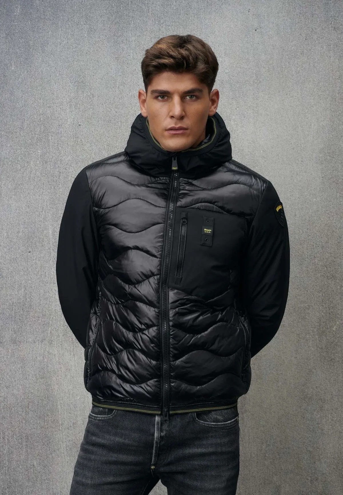 Blauer Uomo Piumino Leggero Albert-999 Nero
