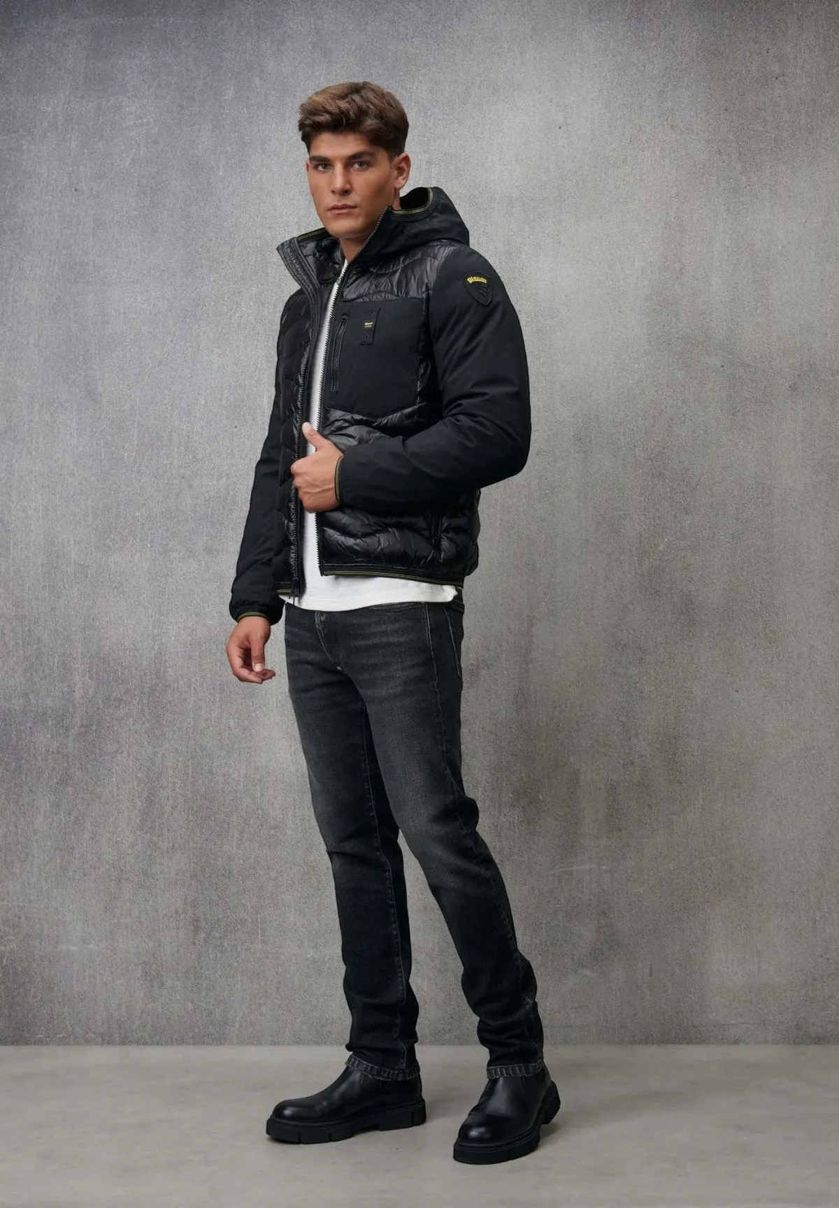 Blauer Uomo Piumino Leggero Albert-999 Nero