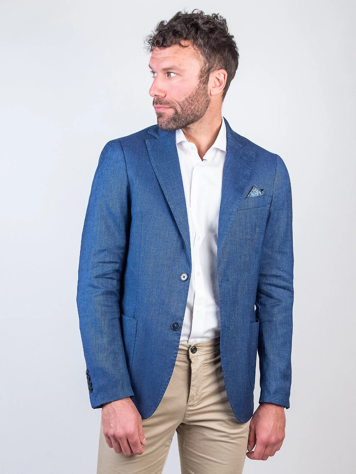 Blazer due bottoni bluette