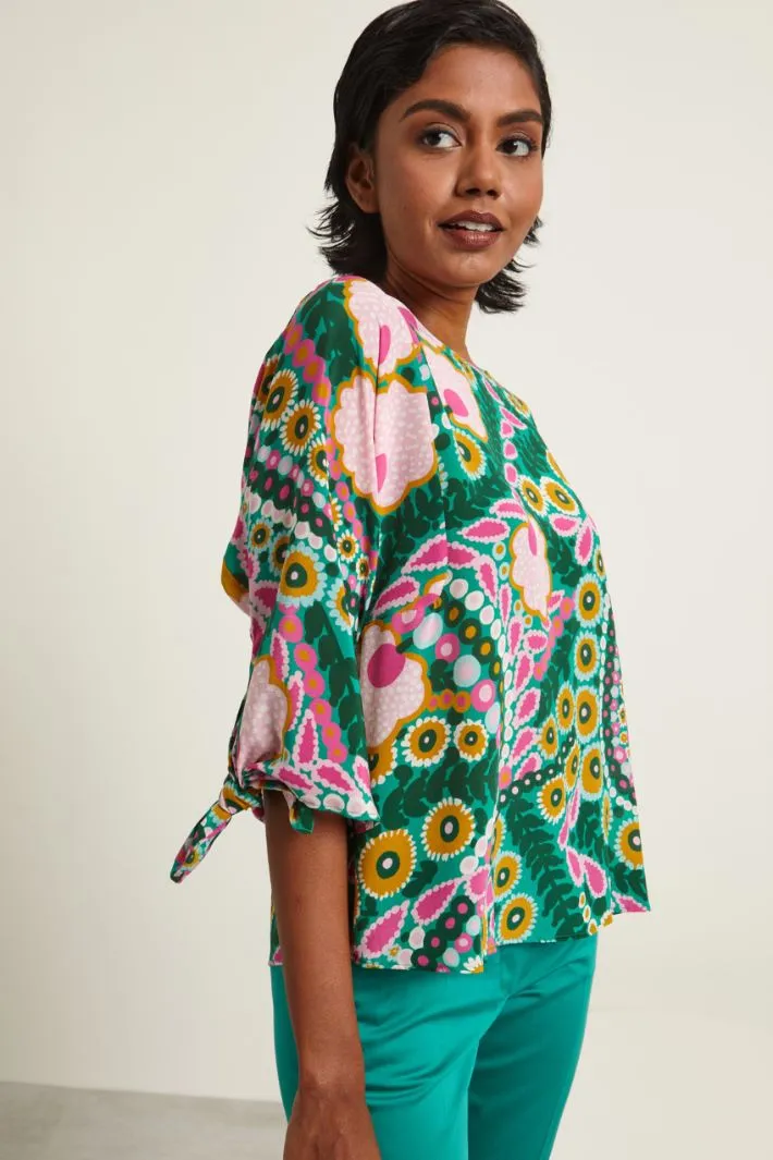 Blusa con maniche a tre quarti
