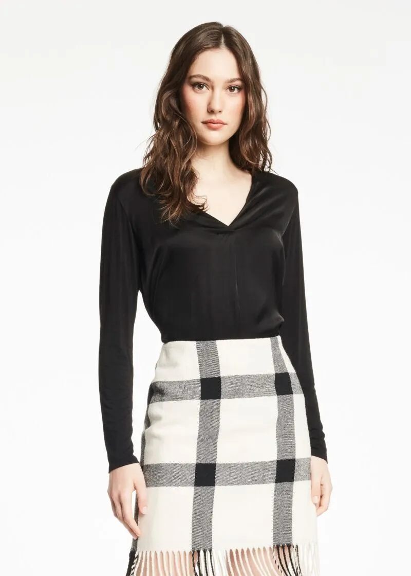 Blusa in jersey di viscosa