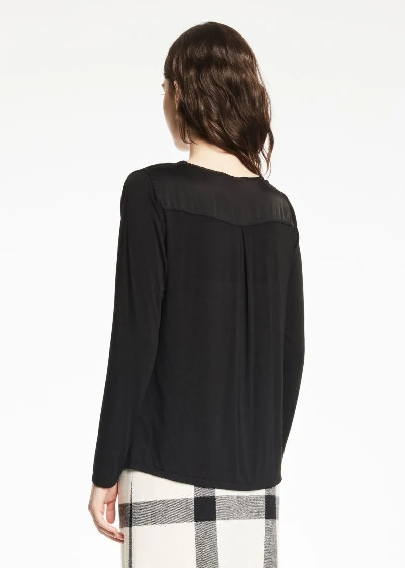 Blusa in jersey di viscosa