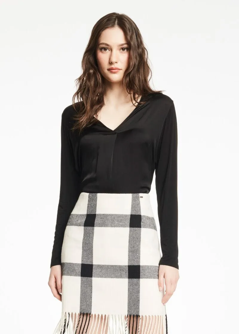 Blusa in jersey di viscosa