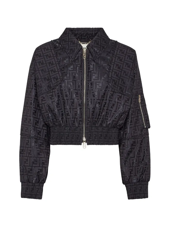 BOMBER IMBOTTITO CON COLLETTO A CAMICIA