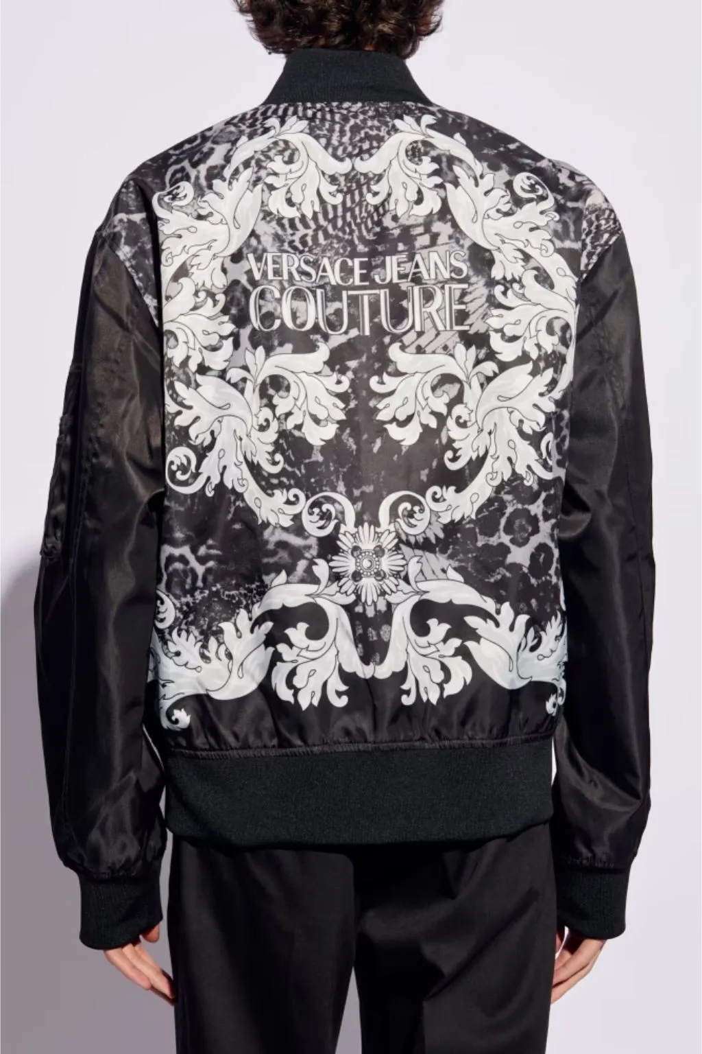 BOMBER UOMO NERO/GRIGIO VERSACE JEANS COUTURE S408