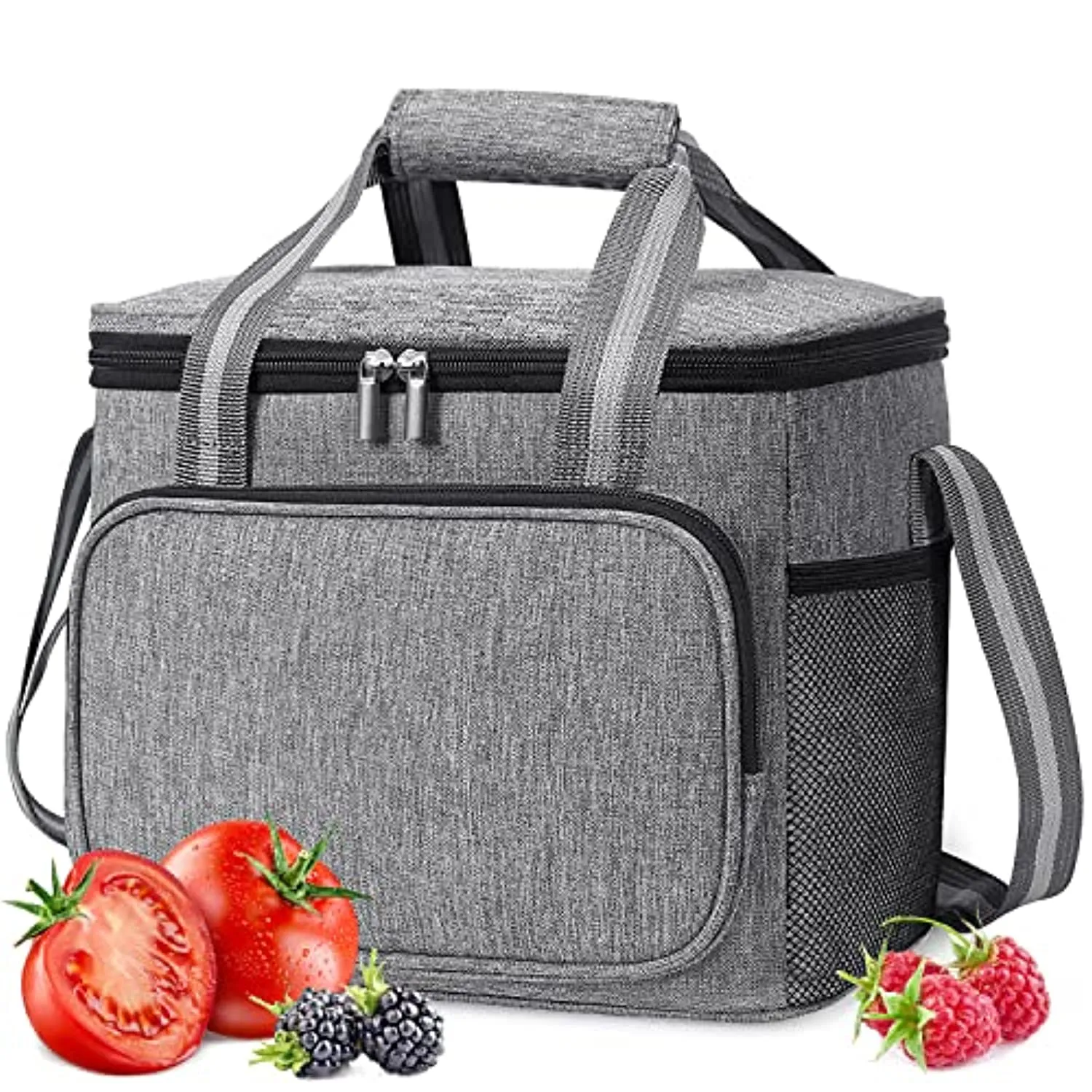 Borsa Termica 15 litri da Lavoro, Manutenzione di Freddo e Caldo per Uomo/Donna/Bambino Porta Pranzo Cibo Alimentazione per Camp