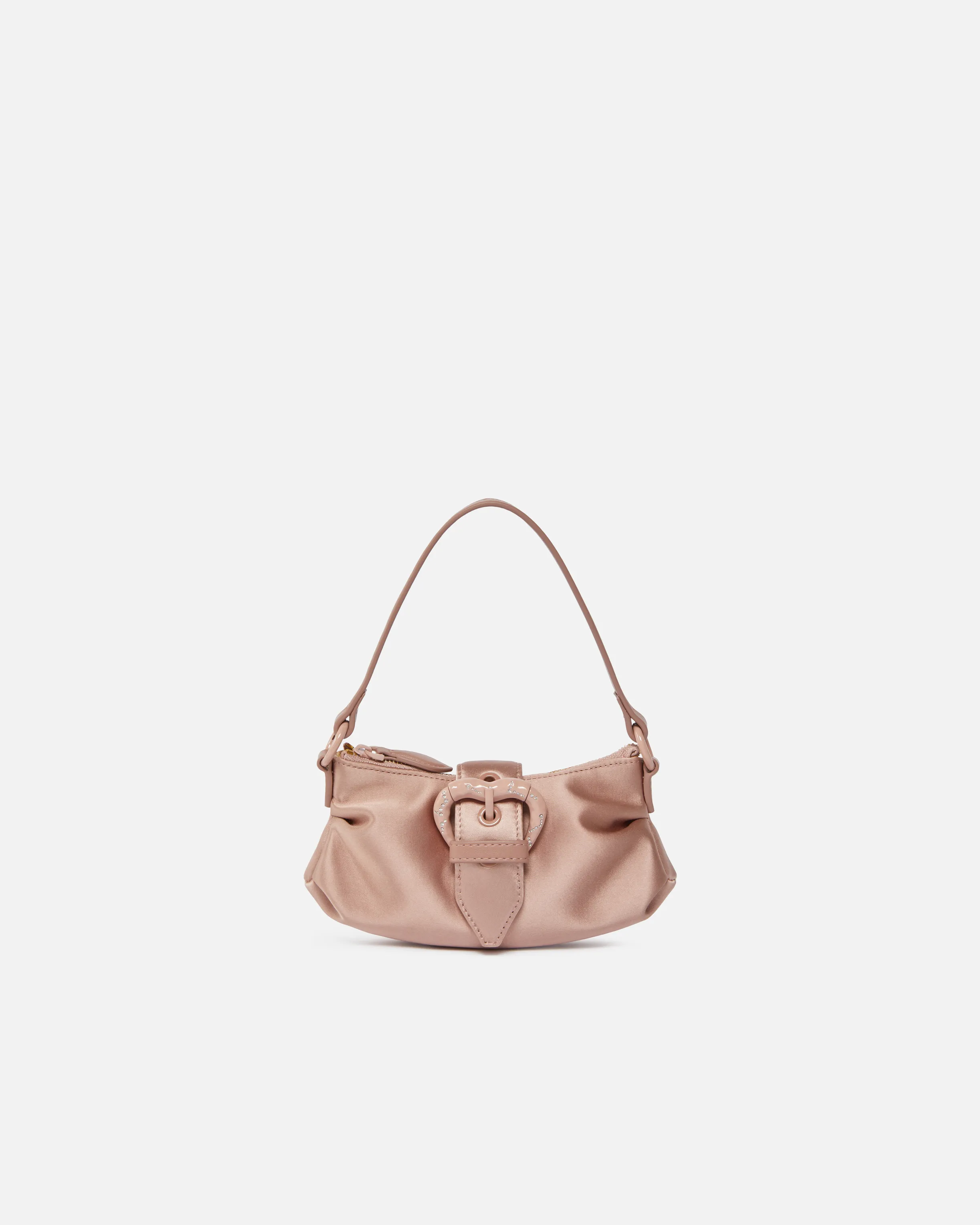  Borsetta pochette a mano in duchesse con fibbia cuore    