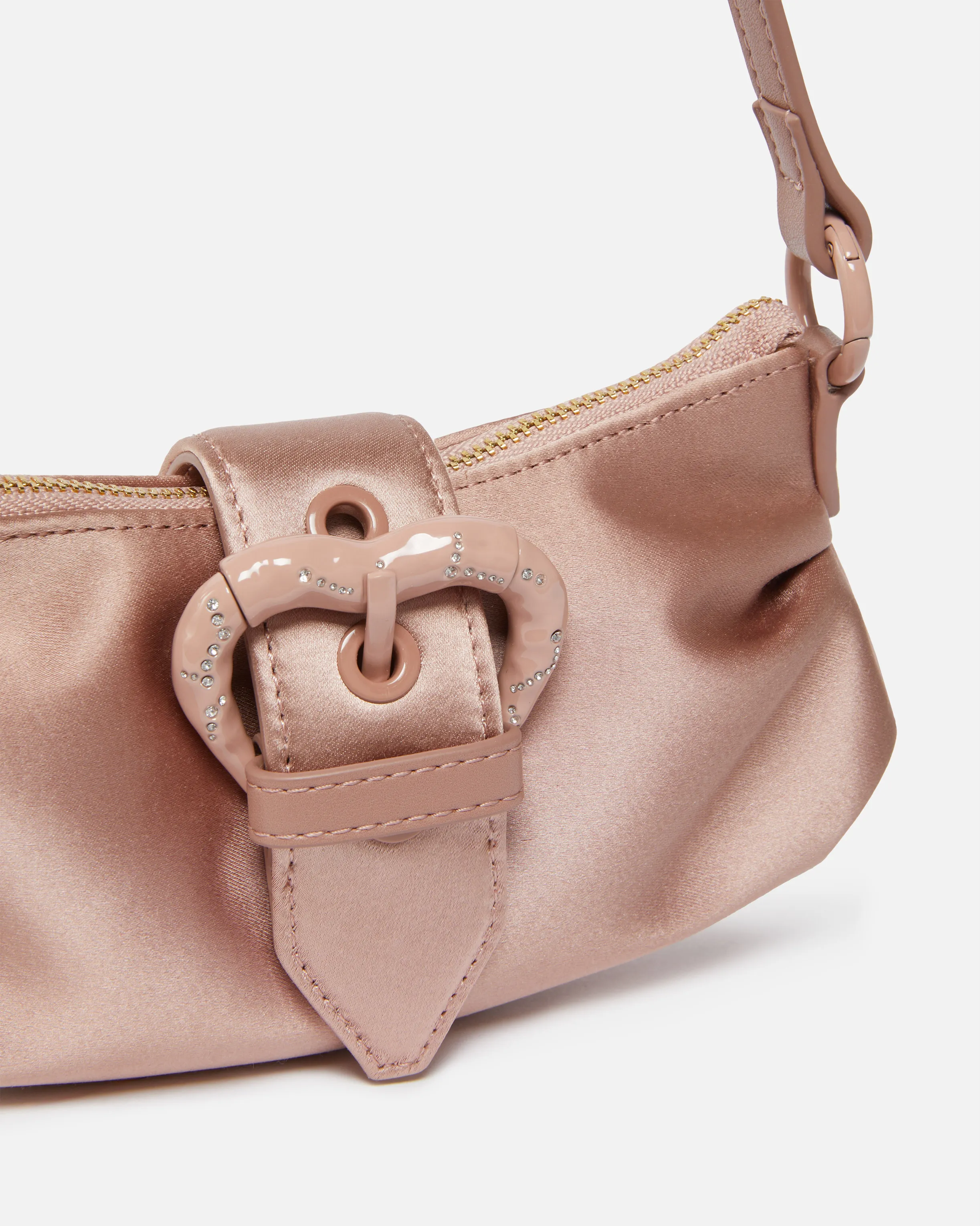  Borsetta pochette a mano in duchesse con fibbia cuore    