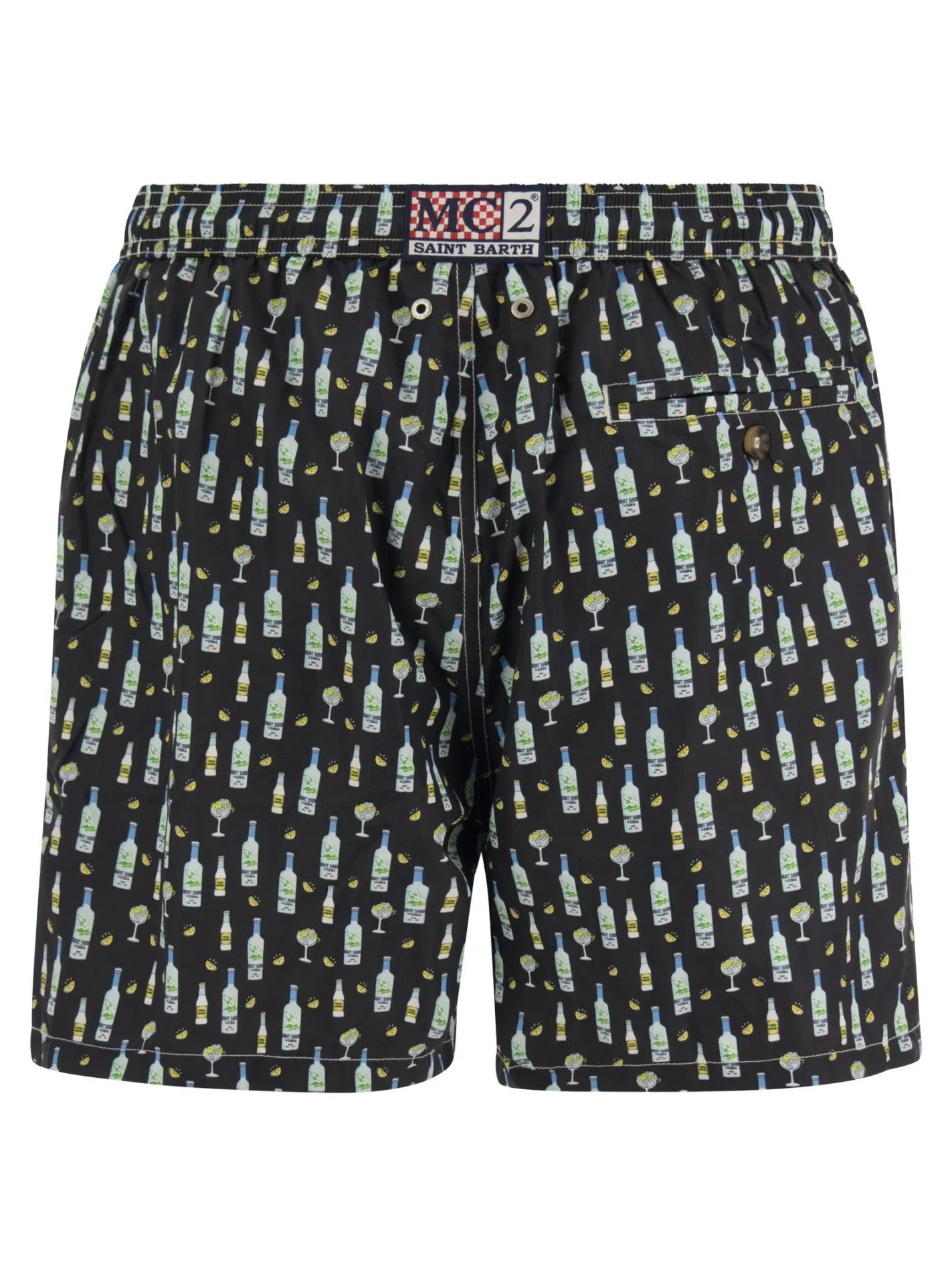 Boxer mare in tessuto leggero con stampa