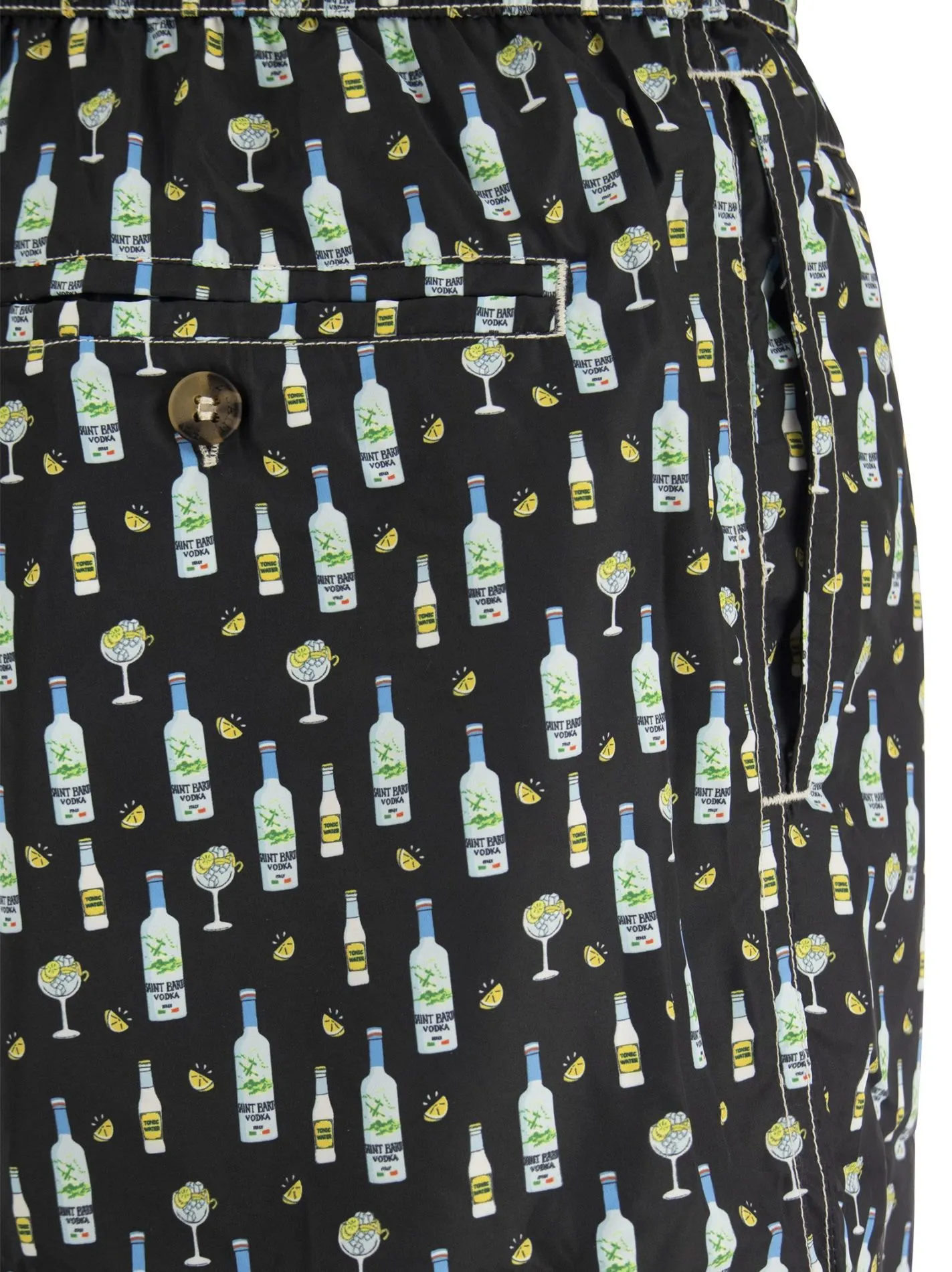 Boxer mare in tessuto leggero con stampa