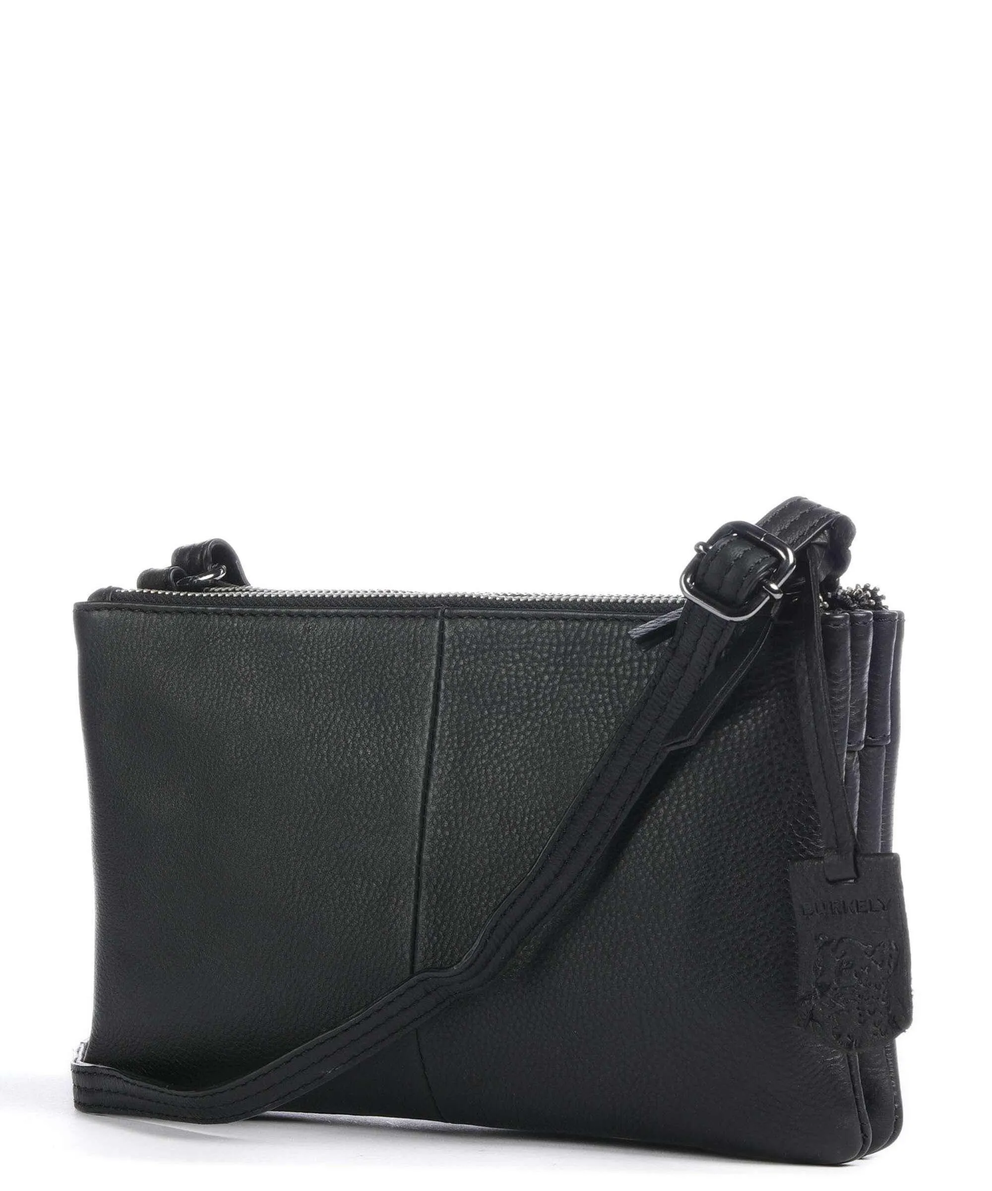  Burkely Rock Ruby Borsa a tracolla pelle granulata nero  