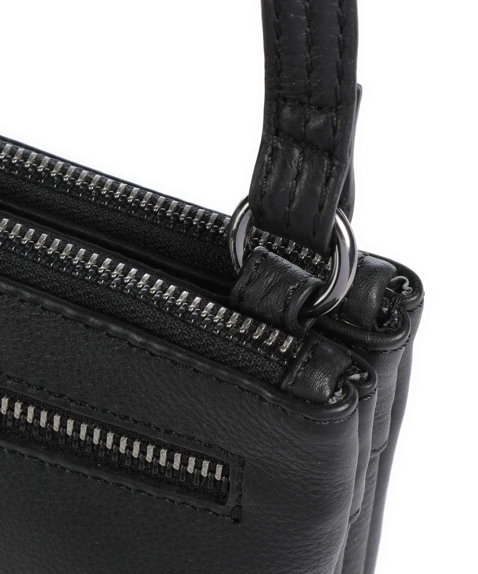  Burkely Rock Ruby Borsa a tracolla pelle granulata nero  