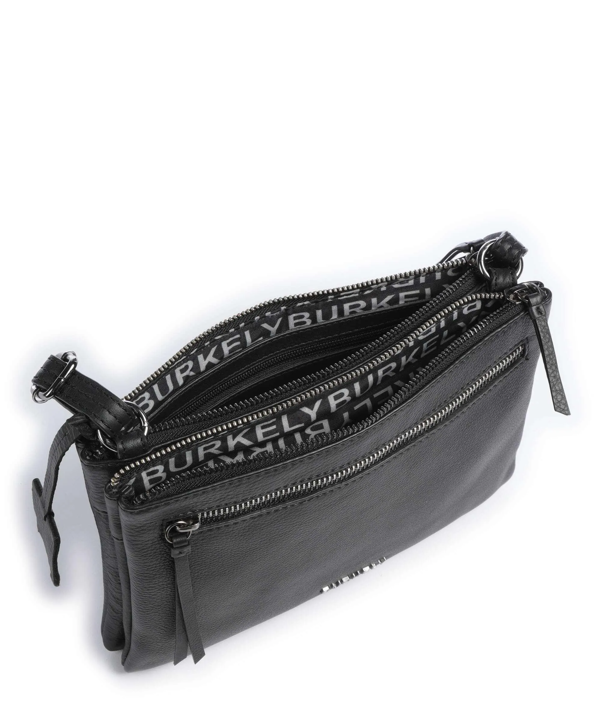  Burkely Rock Ruby Borsa a tracolla pelle granulata nero  